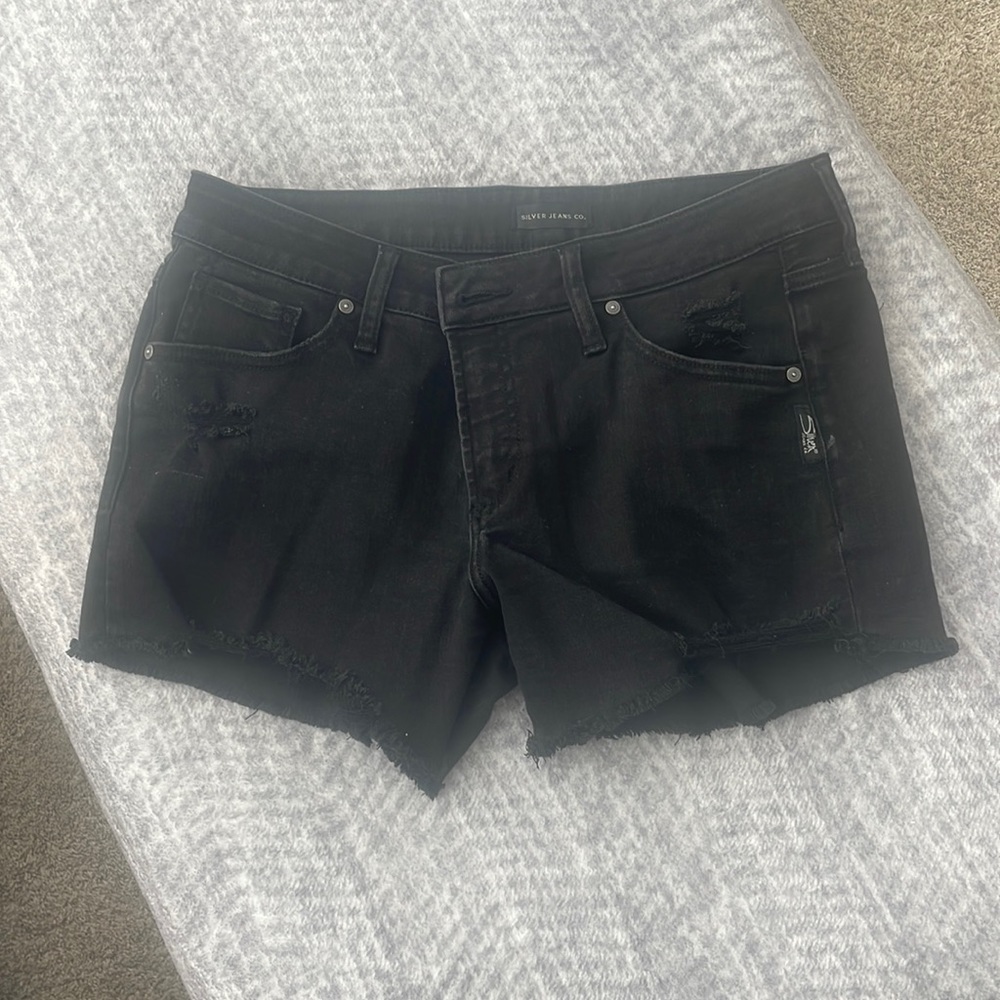 Silver jeans boyfriend shorts